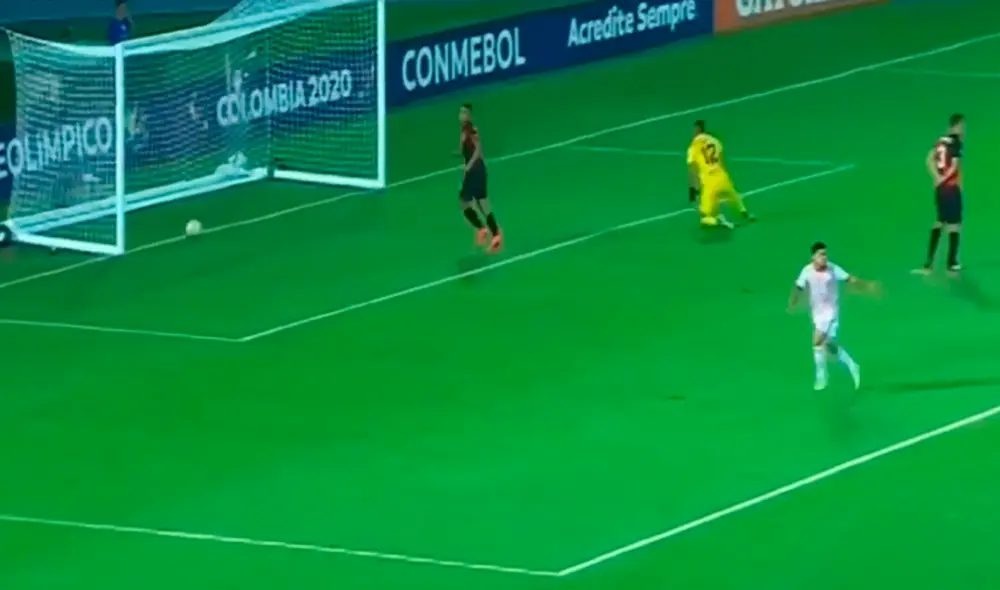 El segundo tanto llegó apenas un minuto después del primero. Foto: América TV. El segundo tanto llegó apenas un minuto después del primero. Foto: América TV.