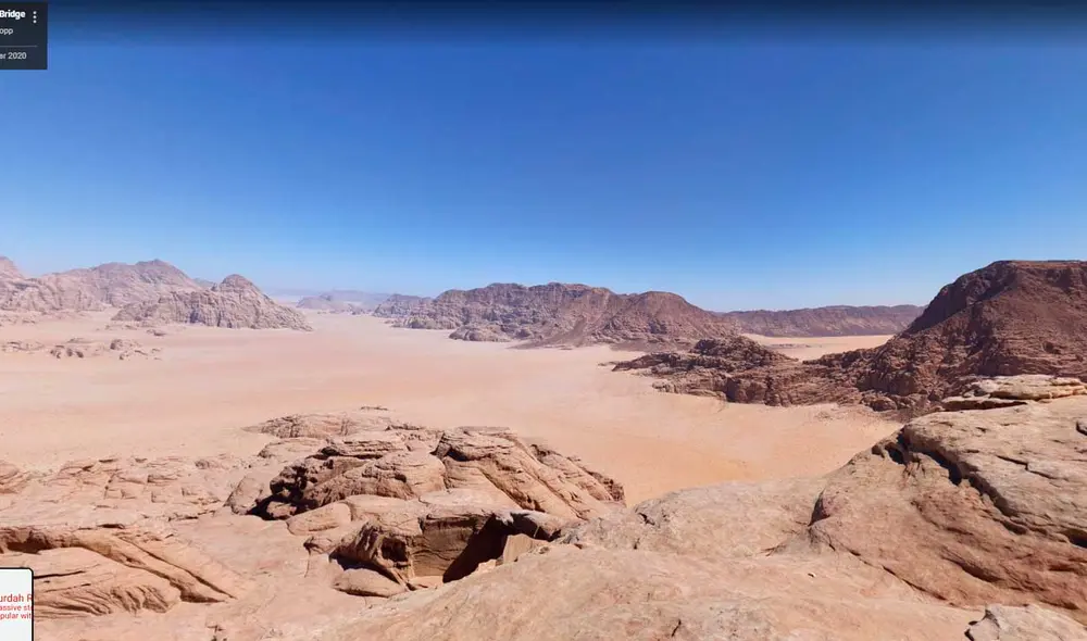 Desliza las imágenes para ver cómo luce el desierto en el que se filmó Aladdín con Will Smith. Foto: captura de Google Maps Desliza las imágenes para ver cómo luce el desierto en el que se filmó Aladdín con Will Smith. Foto: captura de Google Maps
