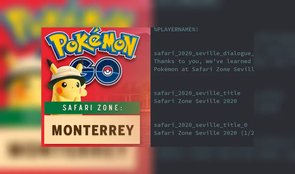 Dos Safari Zone llegarían a Monterrey (México) y Sevilla (España) según filtración de Pokémon GO.