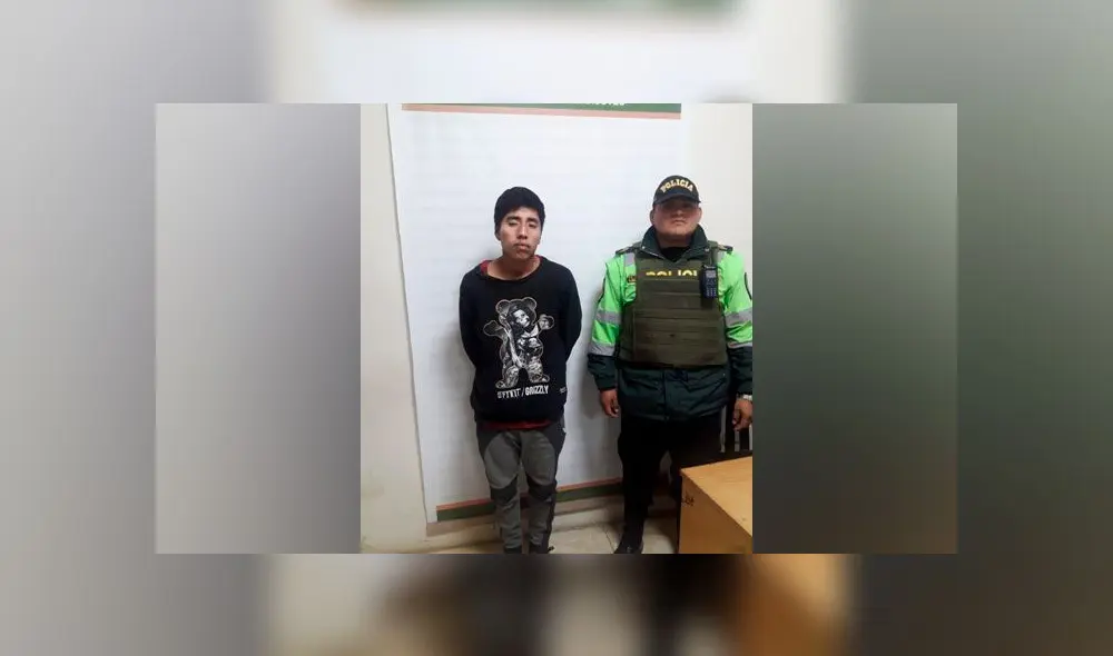 PNP captura a sujeto que acuchilló a adolescente para robarle celular. Créditos: PNP.