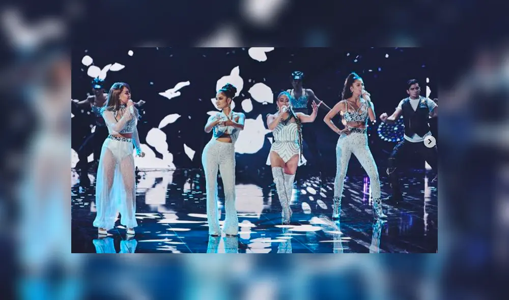 De izquierda a derecha: Danna Paola, Nati Natasha, Ally Brooke y Greicy. (Foto: Univisión)
