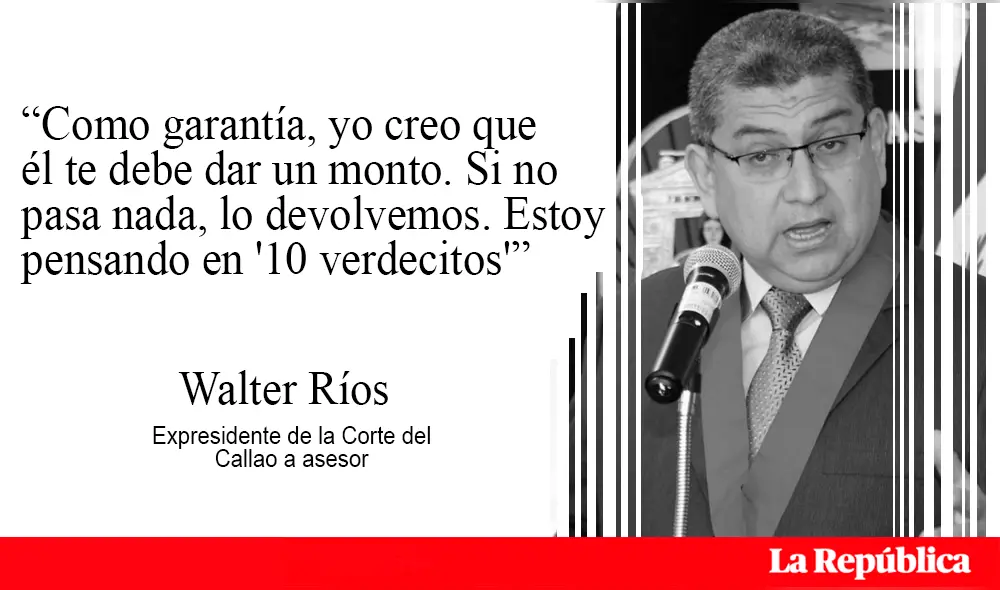 Expresidente de la Corte del Callao a asesor