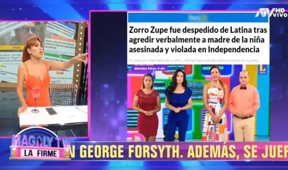 “¿Y que pasa con los otros dos que están ahí? (...) todavía les ha quedado un par más, que debieron desaparecer junto con el ‘Zorro Zupe’", expresó la figura de ATV. (Foto: Captura ATV)