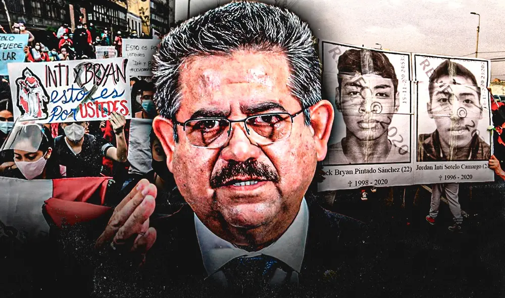 Manuel Merino es investigado por el presunto delito de homicidio culposo por la muerte de Inti y Bryan. Foto: composición Gerson Cardoso/ La República Manuel Merino es investigado por el presunto delito de homicidio culposo por la muerte de Inti y Bryan. Foto: composición Gerson Cardoso/ La República