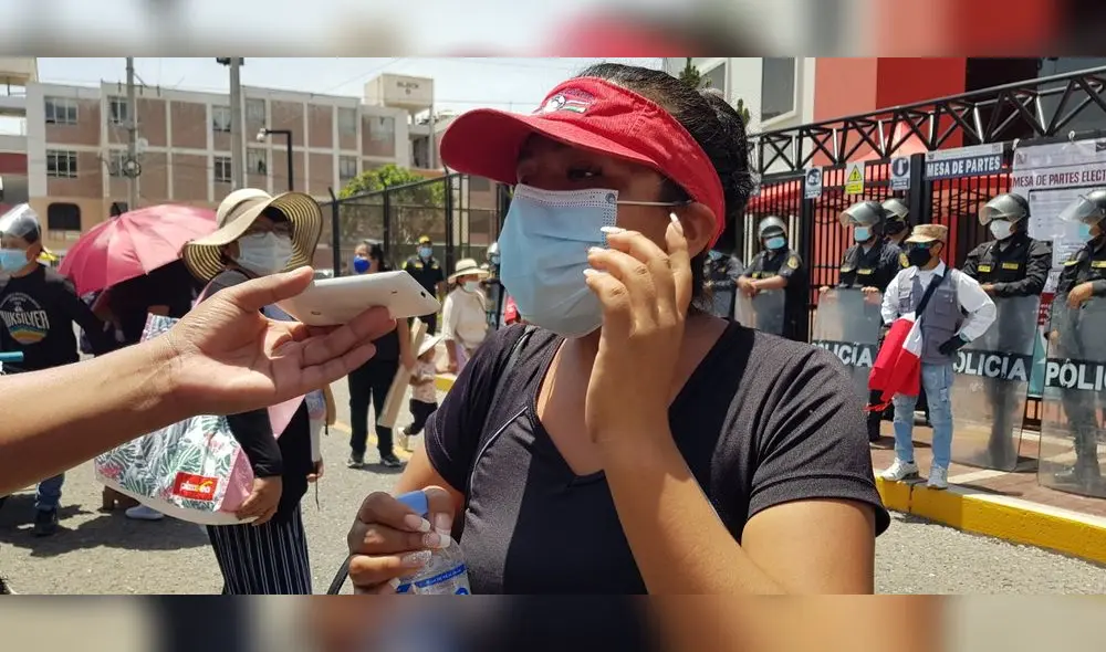 Magali Layme, madre de la adolescente asesinada Noemí. Foto: La República