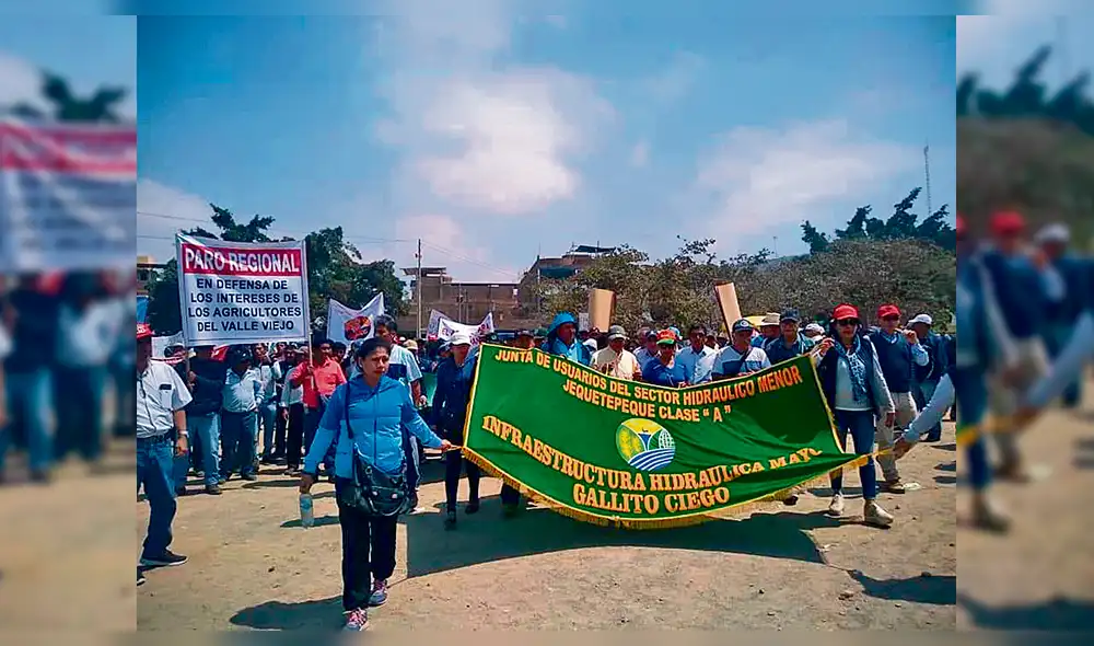 Medida de lucha. Fue pacífica. PNP acompañó a manifestantes.