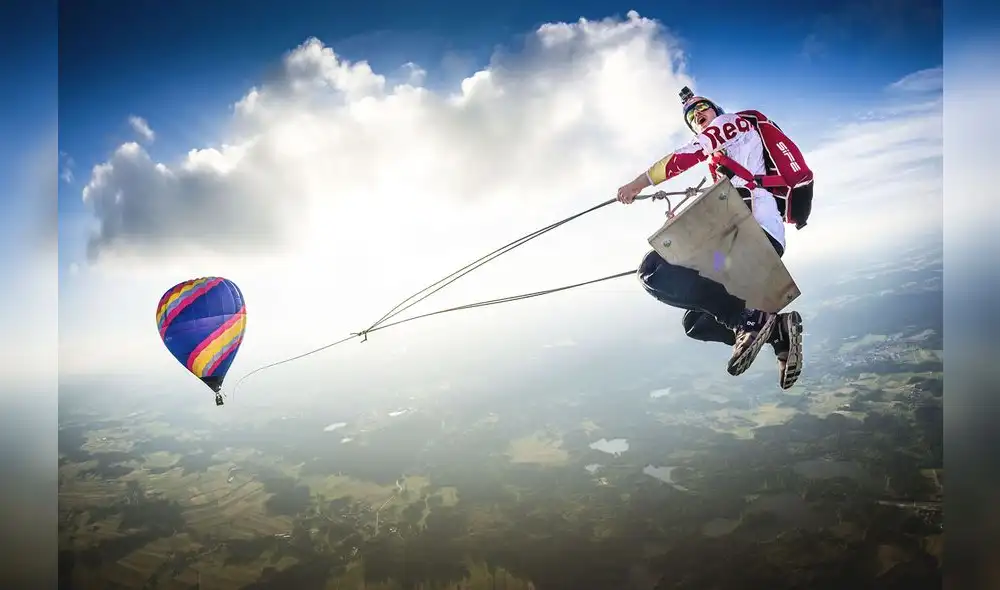 Marco Fuerst performs at the Red Bull Megaswing 2016 in Fromberg, Austria on July 7, 2016. // Red Bull Illume 2019 // AP-2289BN6CD1W11 // Usage for editorial use only // 