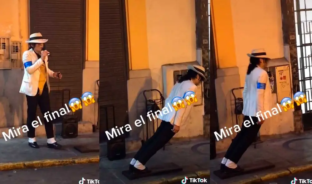 Desliza las imágenes para ver la increíble demostración que hizo un joven imitador de Michael Jackson. Foto: captura de TikTok/rogger2020ervin Desliza las imágenes para ver la increíble demostración que hizo un joven imitador de Michael Jackson. Foto: captura de TikTok/rogger2020ervin