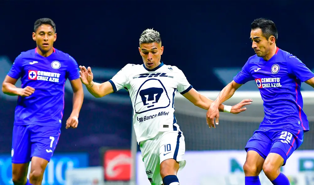 Cruz Azul y Pumas se enfrentan en el Torneo de Guardianes 2020. Foto: Twitter