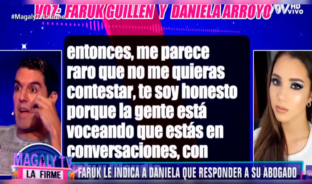 Nuevo audio de Nicola y Faruk amenazando a Daniela Arroyo [VIDEO]