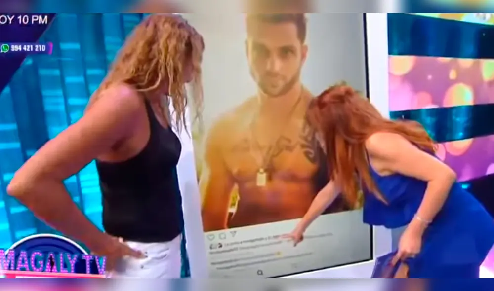 Natalia Málaga envía duro mensaje a Julieta al ver sus fotos desnuda en programa de Magaly