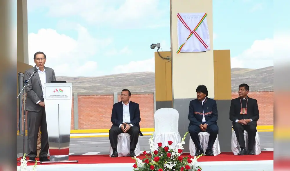 Presidentes de Perú y Bolivia inauguraron centro fronterizo Presidentes de Perú y Bolivia inauguraron centro fronterizo
