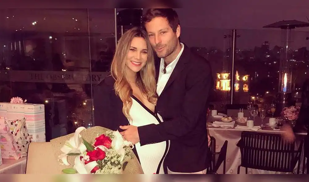 Pareja de María Grazia Gamarra enternece Instagram con primera foto de su bebé 