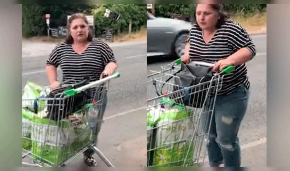 YouTube: Mujer 'roba' carrito de supermercado para llevar sus compras a casa [VIDEO]