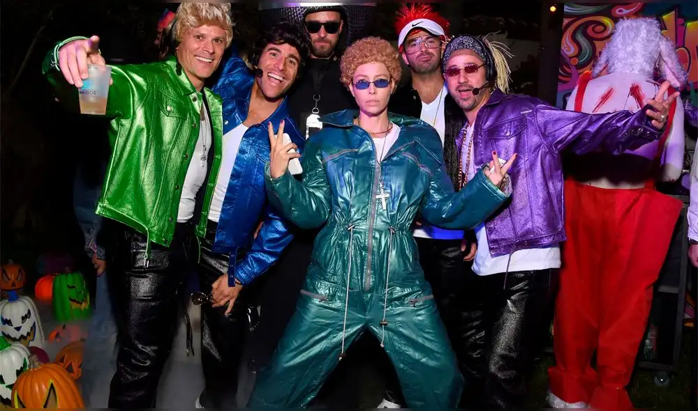 Jessica Biel se disfraza de Justin Timberlake Jessica Biel se disfraza de Justin Timberlake