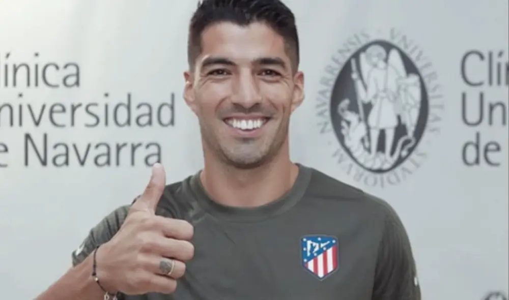 Luis Suárez fue presentado como nuevo jugador del Atlético de Madrid. Foto: Twitter Chiringuito.
