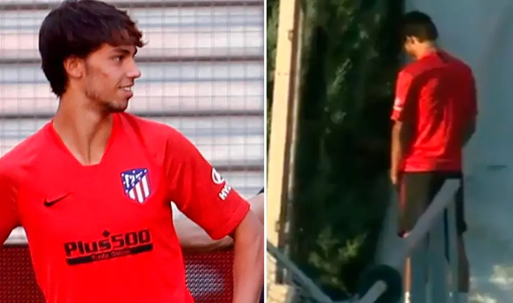 La joven promesa del Atlético Madrid fue captado por las cámaras del 'Chiringuito TV' en una posición poco agradable.