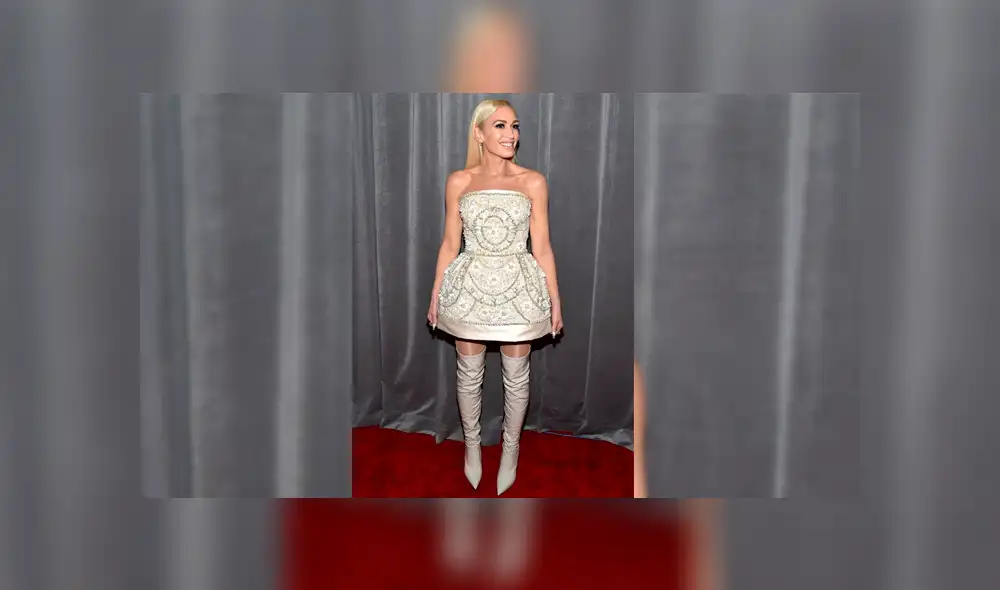 Gwen Stefani acudió a la ceremonia acompañada de su pareja Blake Shelton. (Foto MFH) Gwen Stefani acudió a la ceremonia acompañada de su pareja Blake Shelton. (Foto MFH)
