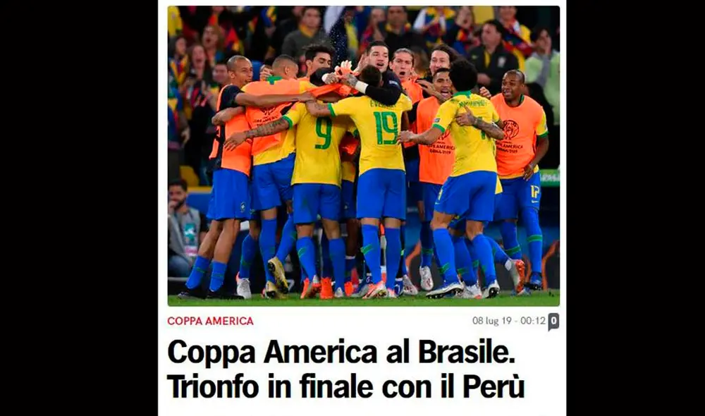 Perú perdió 3-1 ante Brasil por la final de la Copa América 2019. Así reaccionó la prensa internacional.