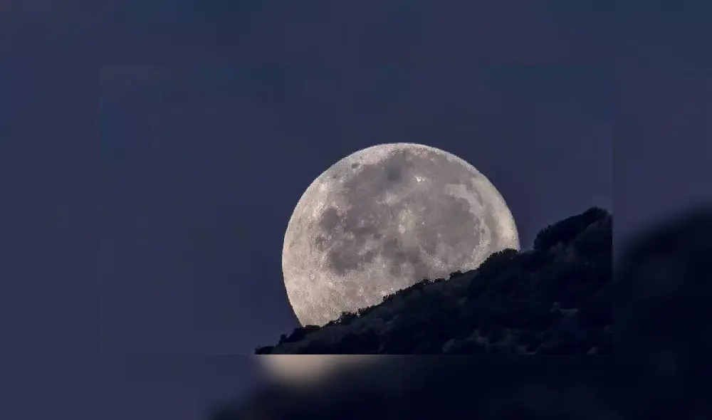 Superluna de nieve 2020. Foto: Difusión Superluna de nieve 2020. Foto: Difusión