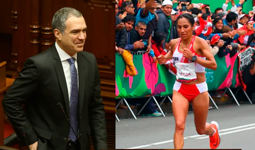 Salvador del Solar felicita a Gladys Tejeda. Foto: La República. Salvador del Solar felicita a Gladys Tejeda. Foto: La República.