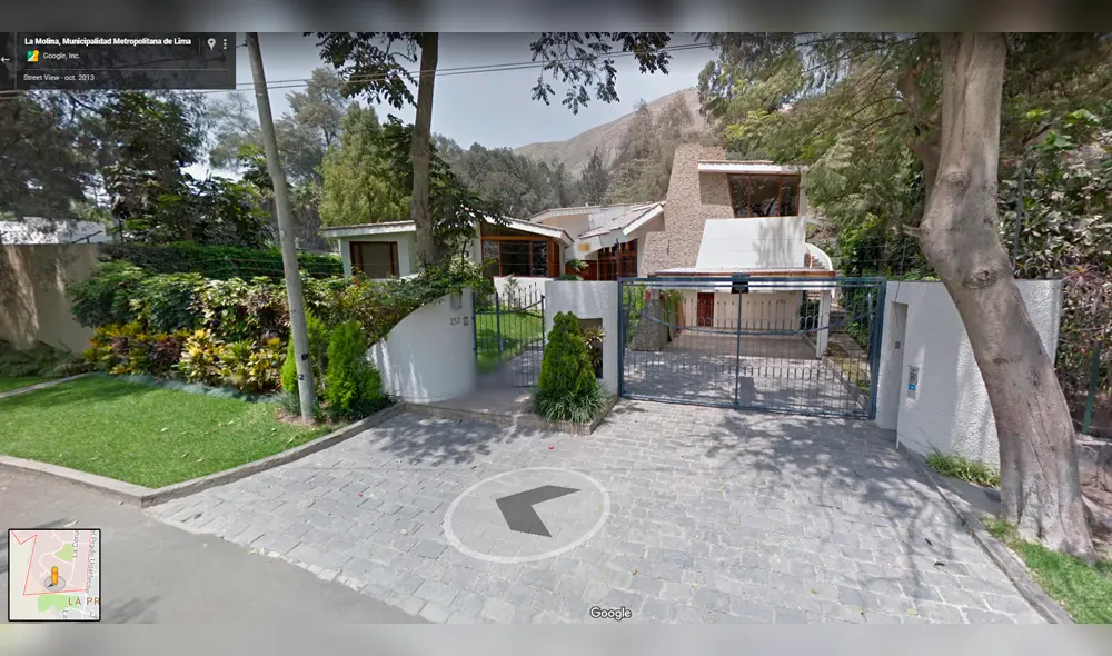 Google Maps: esta es la casa que alquiló Alberto Fujimori en La Molina