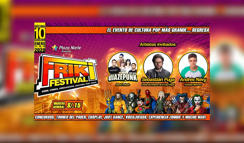 Se realizará la décima edición del Friki Festival en Plaza Norte. Se realizará la décima edición del Friki Festival en Plaza Norte.