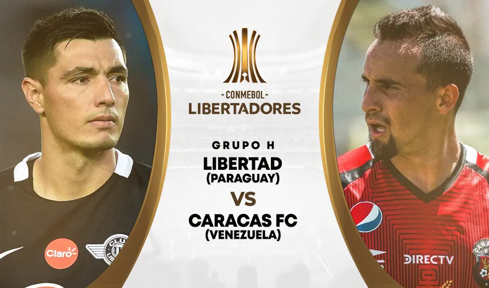 Libertad enfrenta a Caracas por la Copa Libertadores. Libertad enfrenta a Caracas por la Copa Libertadores.