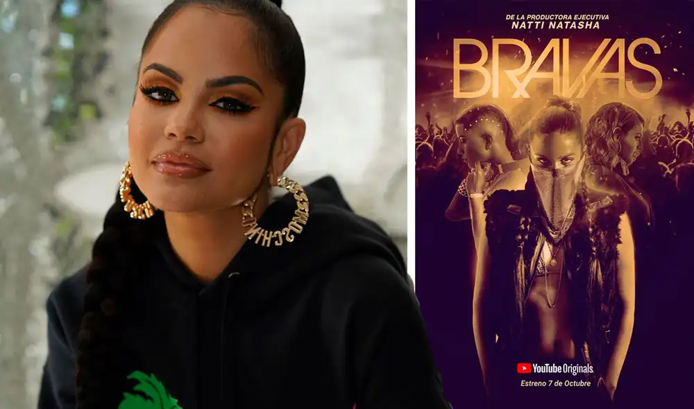 Natti Natasha debuta como productora ejecutiva con 'Bravas', una serie de YouTube Originals. Crédito: fotocomposición JB | La República