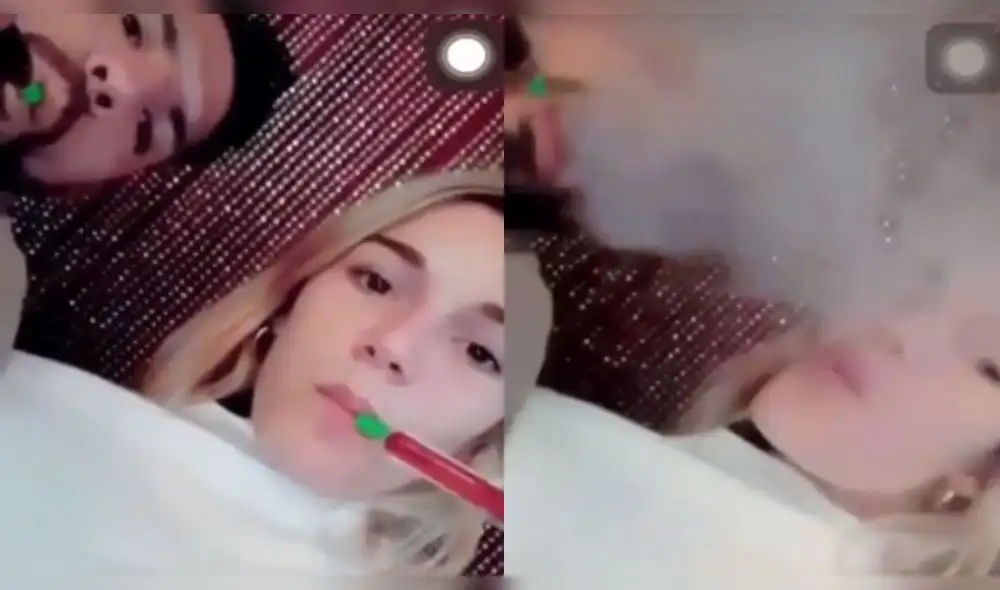 Polémica por imágenes de Sergio Agüero fumando con conocida modelo [VIDEO]