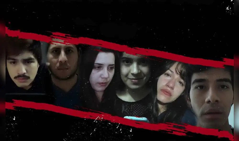 Elenco de "Encerrados", teatro cinematográfico. Elenco de "Encerrados", teatro cinematográfico.