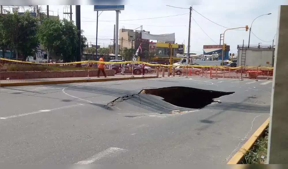 SJL: Alarma por aparición de forados y rajaduras cerca de estación del Metro de Lima [FOTOS Y VIDEO]