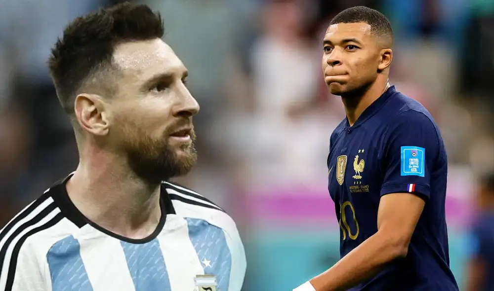 Mbappé, con 23 años, quiere ganar su segunda Mundial. Messi jugará su último encuentro de Copa del Mundo ante Francia. Foto: composición/EFE