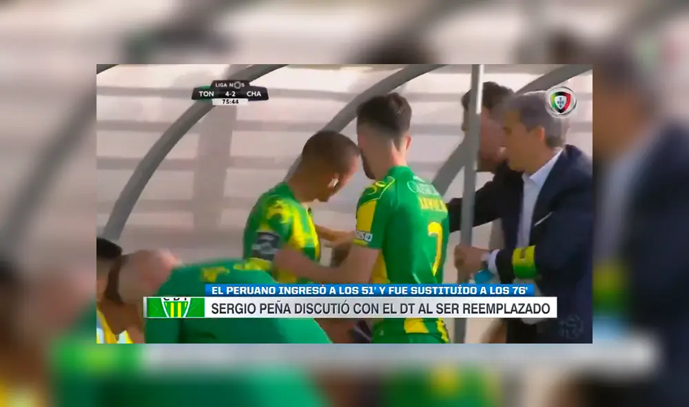 Sergio Peña casi se va a los golpes con su DT tras ser cambiado en menos de 30 minutos [VIDEO]