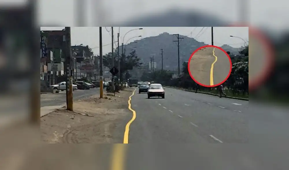 Critican señalización de pista en Ate Vitarte [FOTOS]