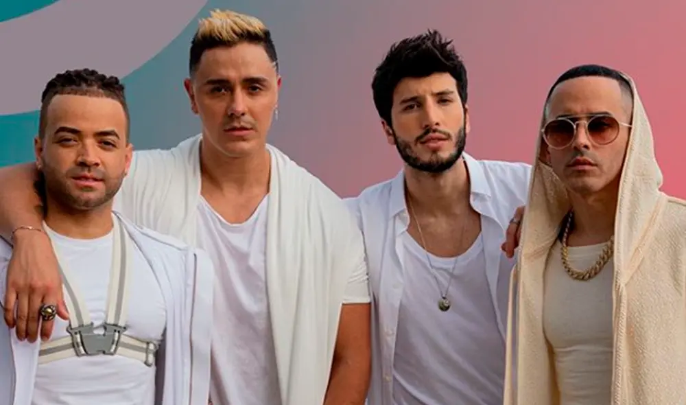 Sebastián Yatra junto a Joey Montana, Nacho y Yandel. (Créditos: Instagram)