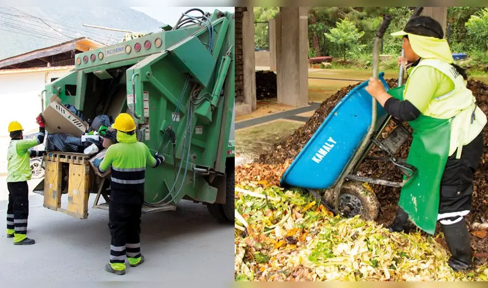 Manejo de residuos sólidos en Perú: Oxapampa es una ciudad que sigue un plan de segregación de desechos para mantenerla limpia. Foto composición LR/Municipalidad de Oxapampa