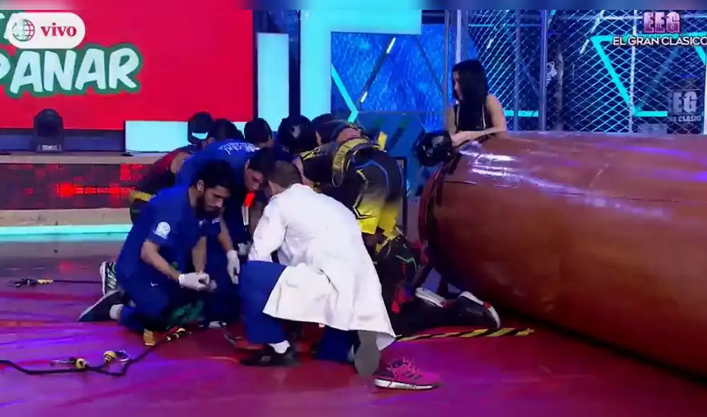 Diego Chávarri alarma a la producción de EEG por terrible lesión en vivo [VIDEO]