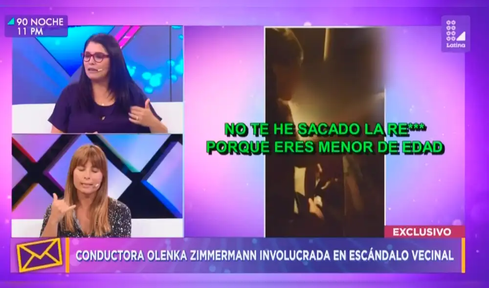 Olenka Zimmermann explica por qué insultó a menor de edad en San Bartolo