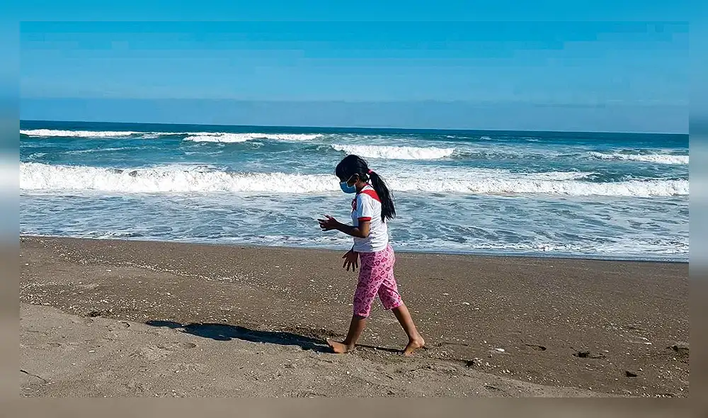 Mascarillas fuera del mar.