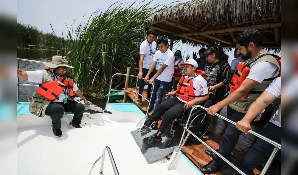 Circuito inclusivo en los Pantanos de Villa. Circuito inclusivo en los Pantanos de Villa.