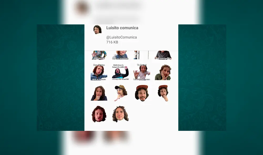 WhatsApp: Con estos sencillos pasos podrás obtener los stickers personalizados de ‘Luisito Comunica’ [FOTOS]
