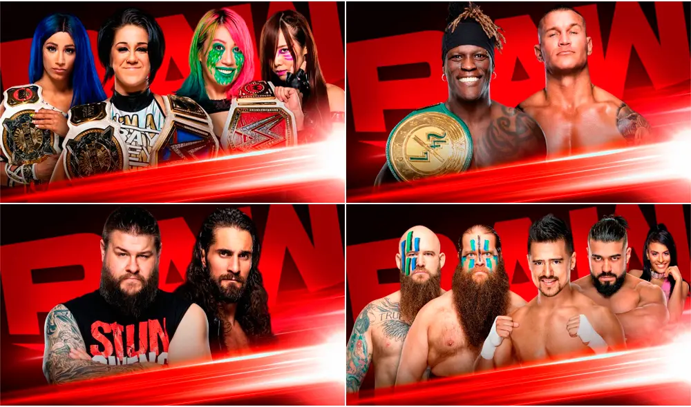 Sigue aquí EN VIVO ONLINE Monday Night Raw en la semana de Extreme Rukes 2020. | Foto: WWE