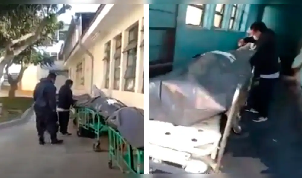 Familia ingresa a Hospital Regional de Trujillo para reconocer cuerpo de familiar. Familia ingresa a Hospital Regional de Trujillo para reconocer cuerpo de familiar.