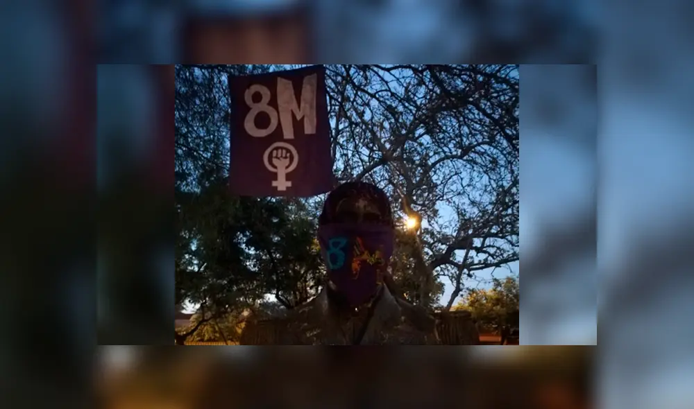 Feministas cambian de nombre a calles y plazas públicas previo al Día Internacional de la Mujer [FOTOS]