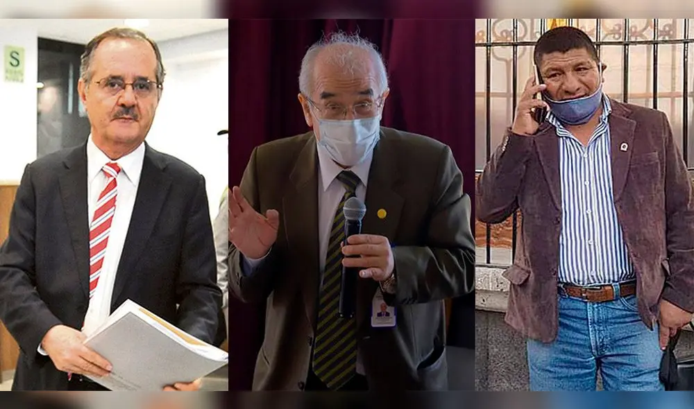 Marco Falconi, Gustavo Rondón y Mario Jacobo son voceados para ser candidatos al Congreso por Arequipa. Foto: Composición La República. Marco Falconi, Gustavo Rondón y Mario Jacobo son voceados para ser candidatos al Congreso por Arequipa. Foto: Composición La República.