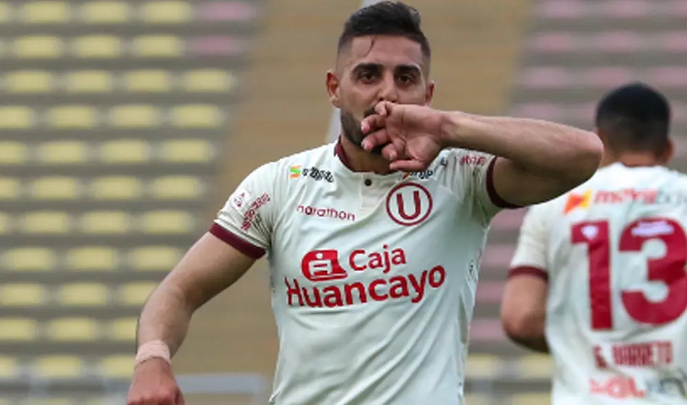 En la reciente temporada, el uruguayo Luis Urruti registra seis goles con Universitario. Foto: FPF En la reciente temporada, el uruguayo Luis Urruti registra seis goles con Universitario. Foto: FPF