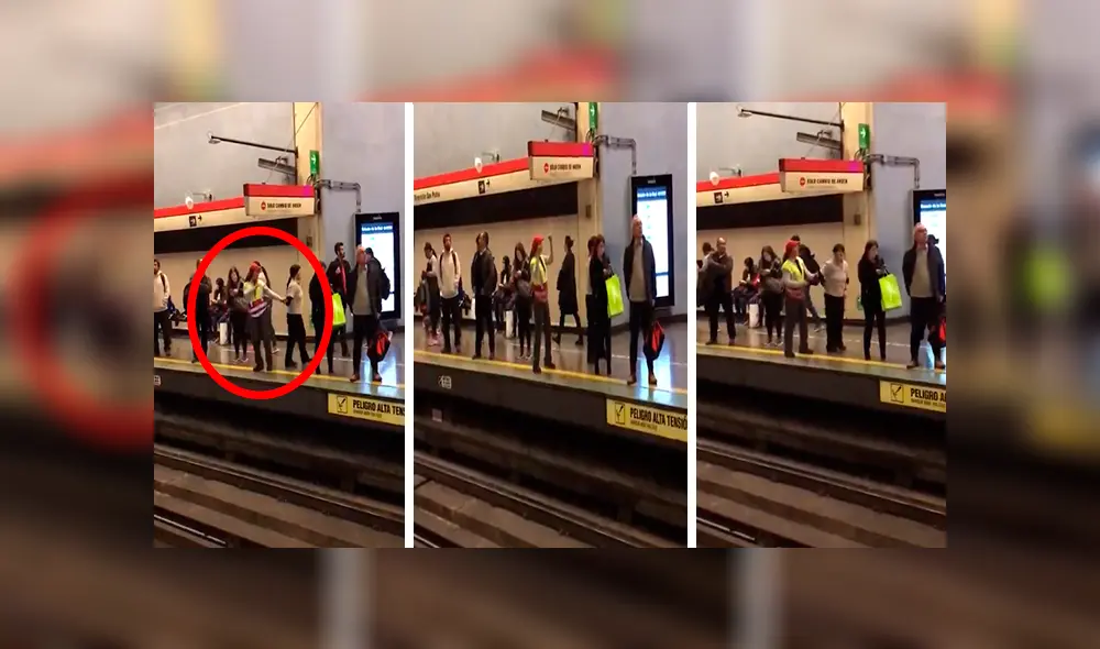 En Facebook, una señora fue captada en el preciso instante que se puso a bailar durante la hora punta.
