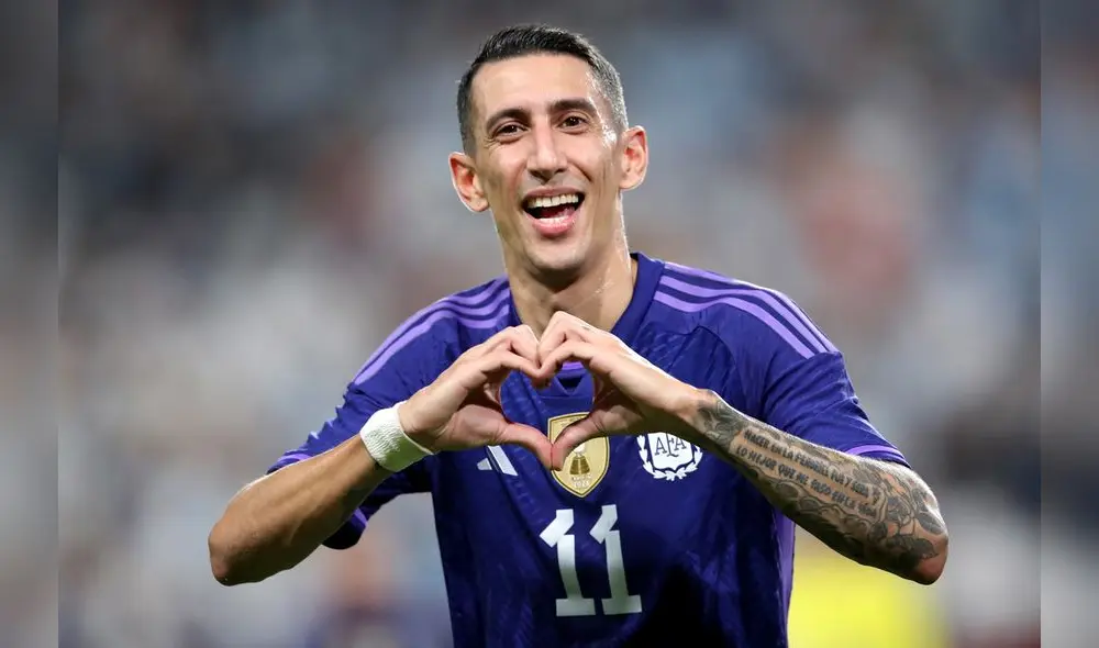 Di Maria marcó un doblete en el primer tiempo. Foto: EFE