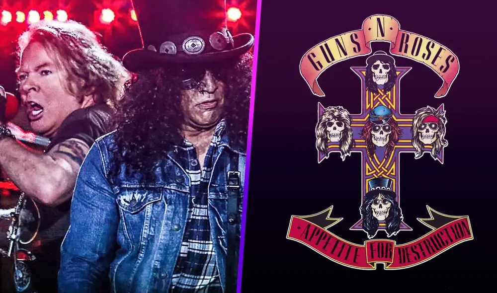 Guns N' Roses adapta portada del álbum Appetite for Destruction por coronavirus. Foto: Composición